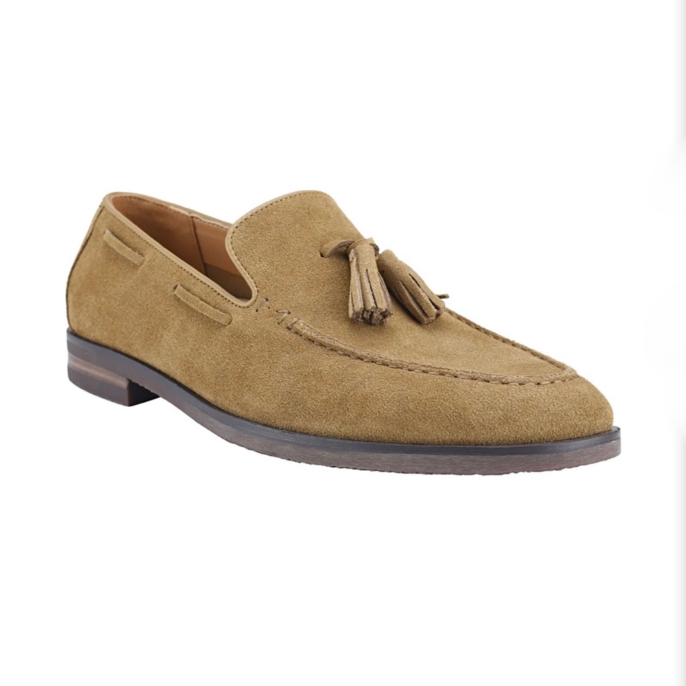 NEW! Marc Fisher LTD Men's Garry Slip-On Tassel Loafer Size 10 M Medium Brown